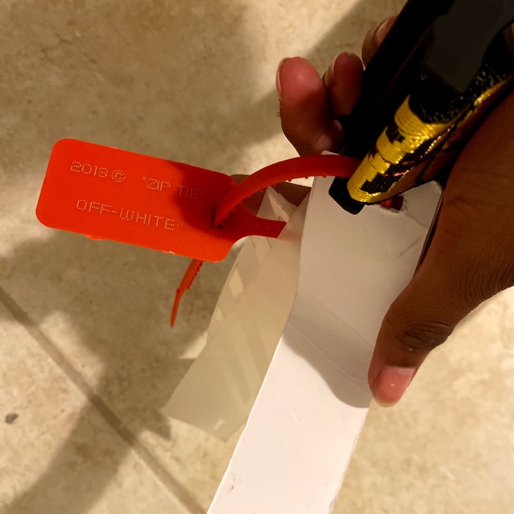 Yellow Off white belt